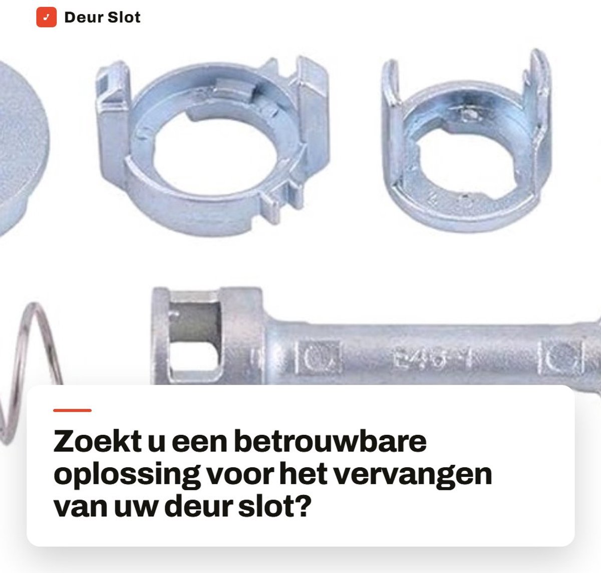 Dailygoods- Deurslot Reparatieset - Geschikt voor E46 3 Serie 1998-2005 - 7 Stuks - Directe Vervangingsonderdelen - Professionele Kwaliteit - Betrouwbaar - Deurslotset