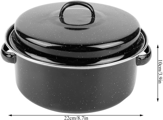 Allecto - Draagbare grillpot - Zoete aardappelvleesgrillpot - Met deksel voor thuisgebruik - Rond aanrechtfornuis - Kookmachine - Geschikt voor fri... van Merkloos — afbeelding 3