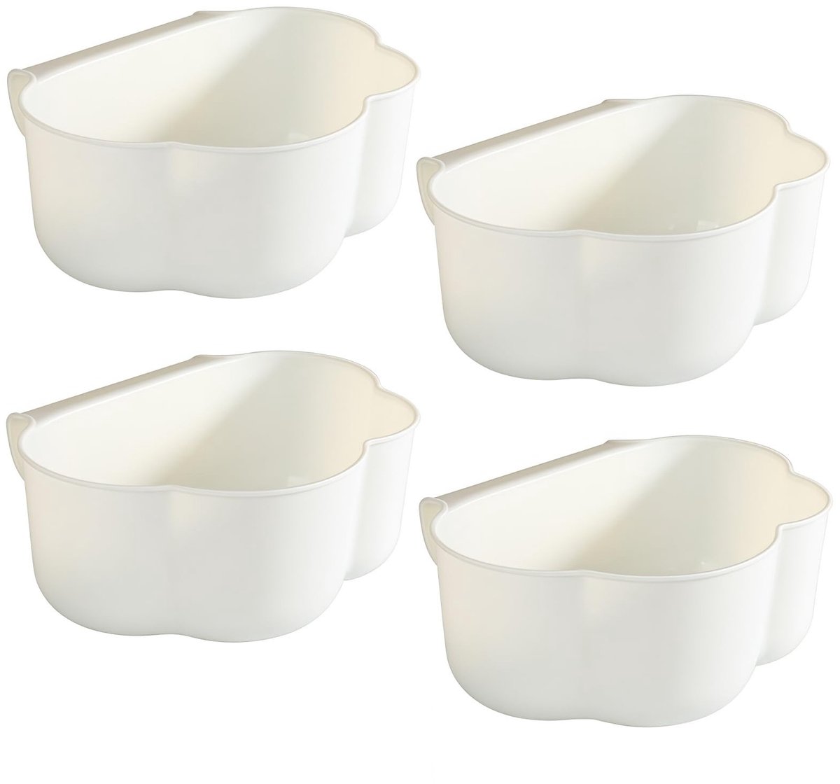 Solidchoice- Afvalemmer Multifunctioneel - Organizer Keuken - Organizer Luiertafel - Hangende Vuilnisemmer - Opvangbak - 4-delige Set