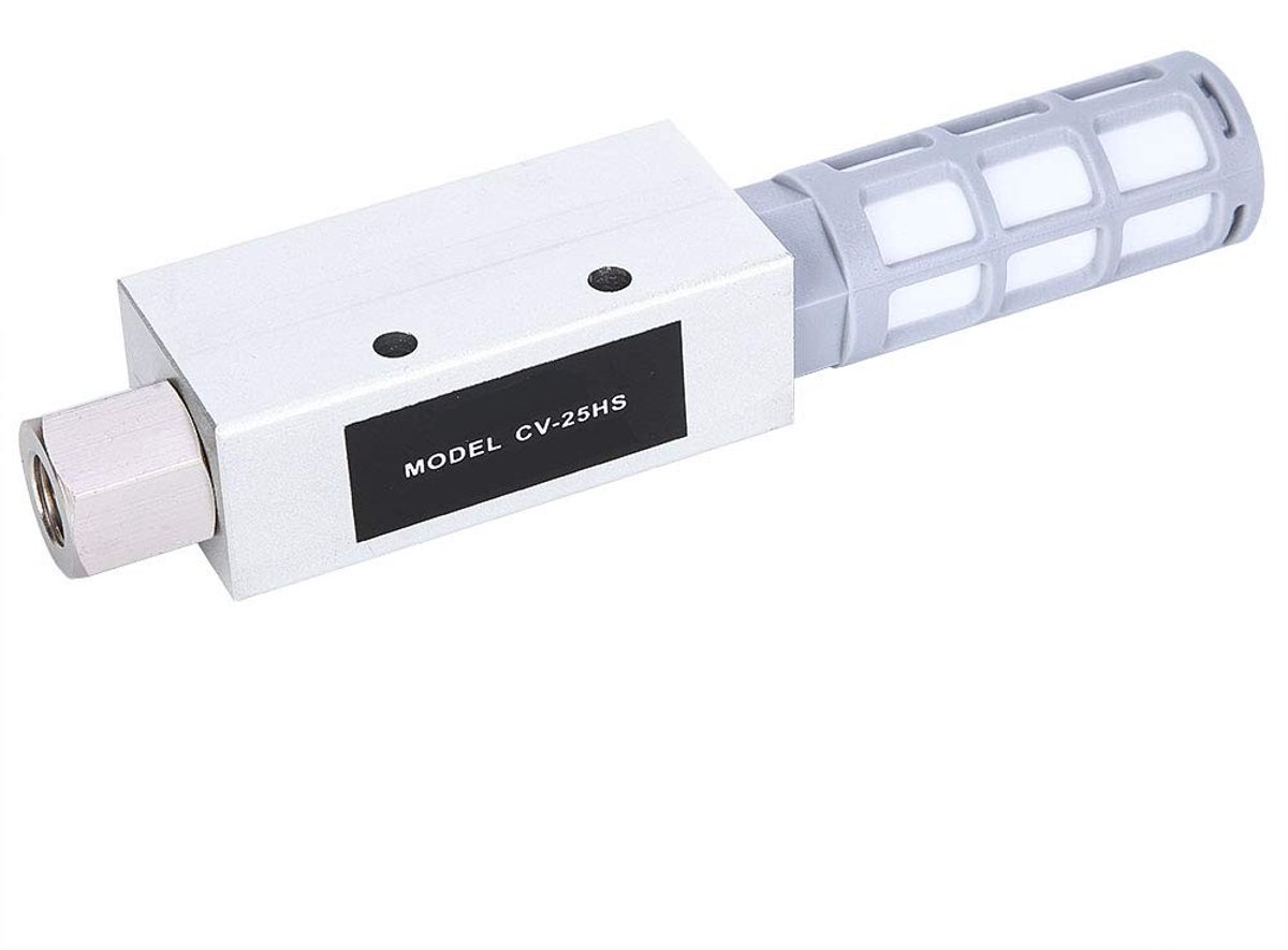 Dailygoods- Vacuümgenerator met Geluiddemper - Pneumatische Ejector - Aanzuigdebiet 160L/min - Werkdruk 1~6BAR - Aluminiumlegering - Diameter mondstuk 2,5 mm - Luchtpomp