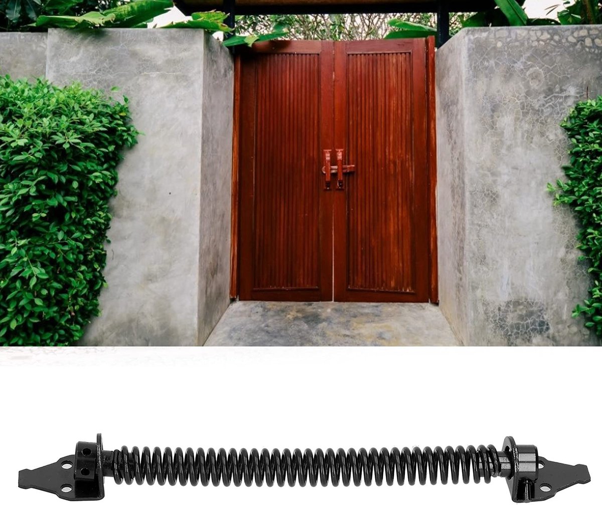 Dailygoods- Poortveer Verstelbaar - Deurveer - Hekpoorten - Villapoorten - Duurzaam - Hoogwaardig Koolstofstaal - Eenvoudige Installatie - Deurscharnier