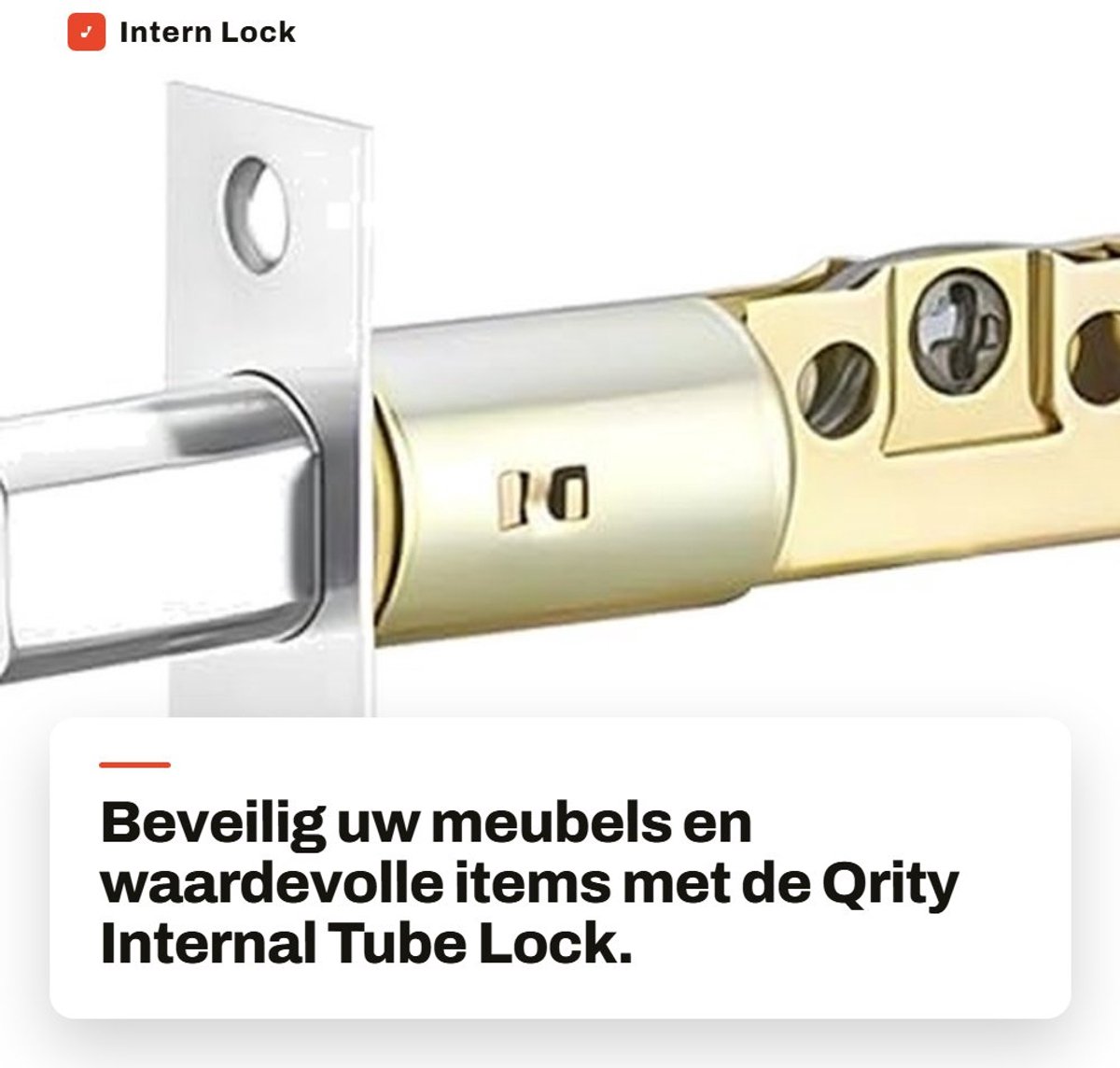 Dailygoods- Veiligheidsslot met Snijbestendige Functie - Deurslot - Meubelslot Opleg - Veiligheidssloten voor Kinderen - Meubelspot - Anti-cutting