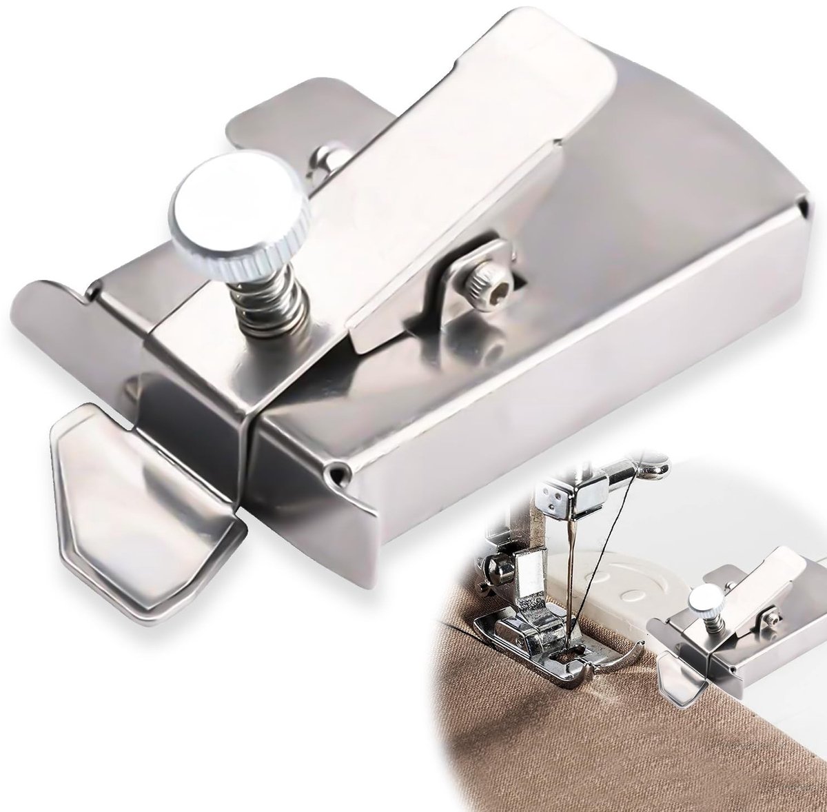 Dailygoods- Naadgeleider Magnetisch - Naaimachineaccessoires - Hoogwaardig Roestvrij Staal - Gelijkmatige Naadbreedtes - Eenvoudig te Bevestigen - Gebruiksvriendelijk - Naaimachineaccessoire