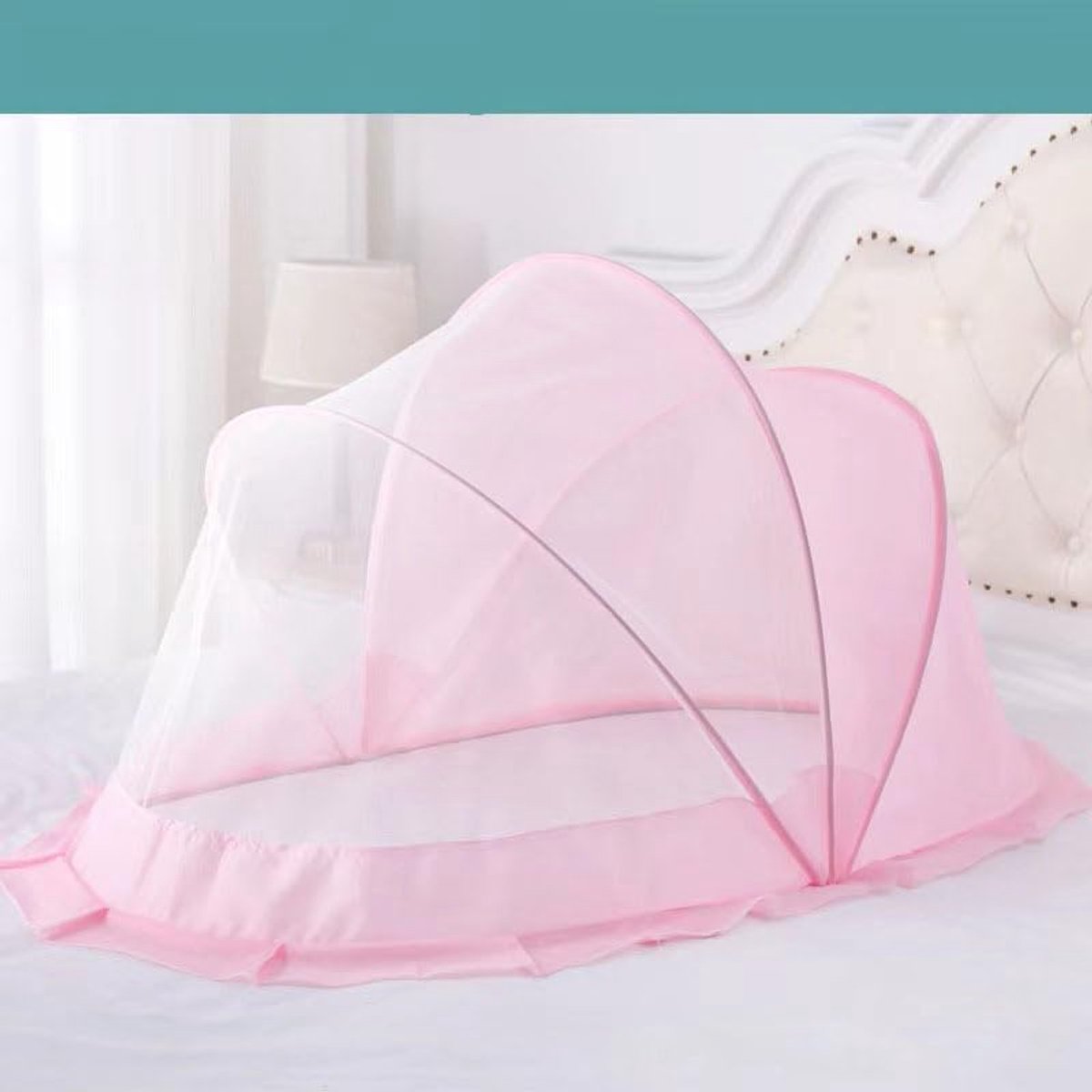 Babywieg - Bedwieg Reisbed - Veilig Slapen - 5-in-1 Multifunctioneel - 103 x 57 cm - Lichtroze