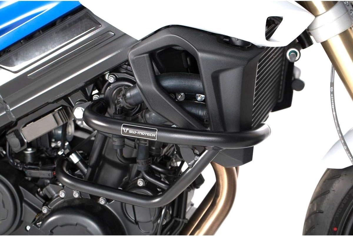 Motorframe Bescherming - Valbeugels Motor - Onderdelen Beschermen - Perfecte Pasvorm - 27 mm Buizen - Zwart