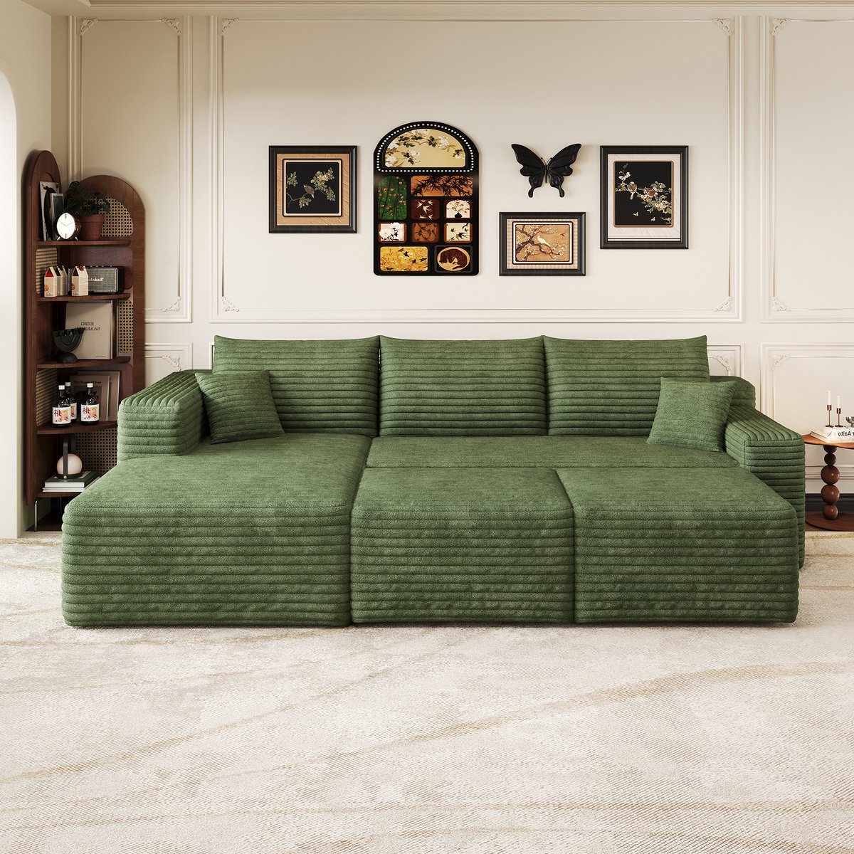 HAUSS SPOLE Hoekbank - Modulaire Chaise Longue - Diepe Zitting Zonder Montage - Voor Woonk