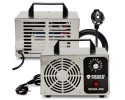 Ozongenerator Luchtreiniger Ionisator Generator 28.000mg/h - Bereik 100-120 m2 - 150W - Filtert de Schadelijke Luchtdeeltjes - 1 uur Timer - Tegen Hooikoorts, Virussen en Allergenen - Makkelijk te gebruiken - Ozon Generator