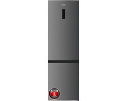 BONN388-NFD-040AIN - Koelvriescombinatie - Zuinig A-Label - 201 cm Hoog - Display - Fast Freeze - Multiflow - 5 Jaar Garantie - 377L - No Frost - Inox