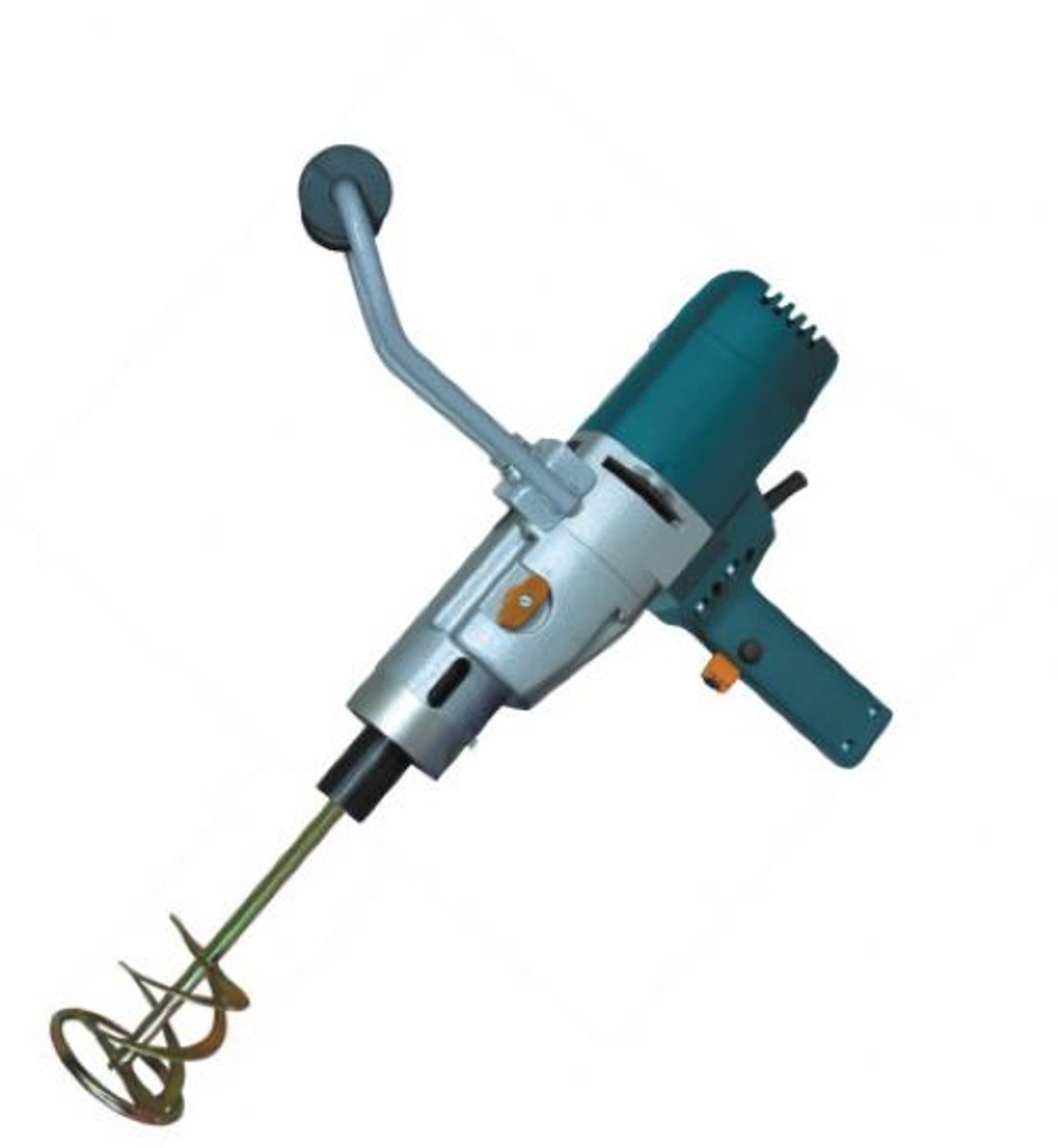 Rebir EM2-1500K-2 Elektrische Mixer - 2000W - 2 Versnellingen - M14 Aansluiting - Inclusief Menggarde - Voor Beton, Mortel en Lijm - Professionele Mengmachine - 4750600433000