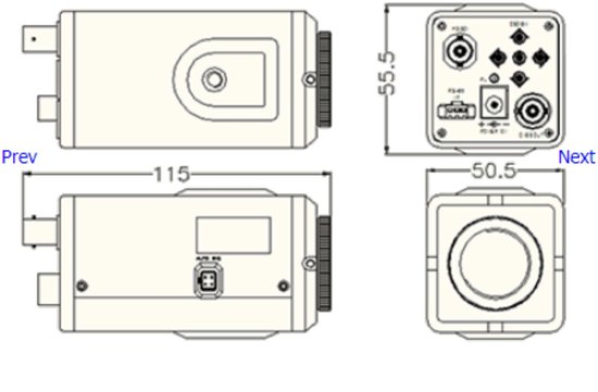 Mintron MHD-63MN1VPH-DICR 2MP 1080p HD-SDI Box Camera van Mintron — afbeelding 2