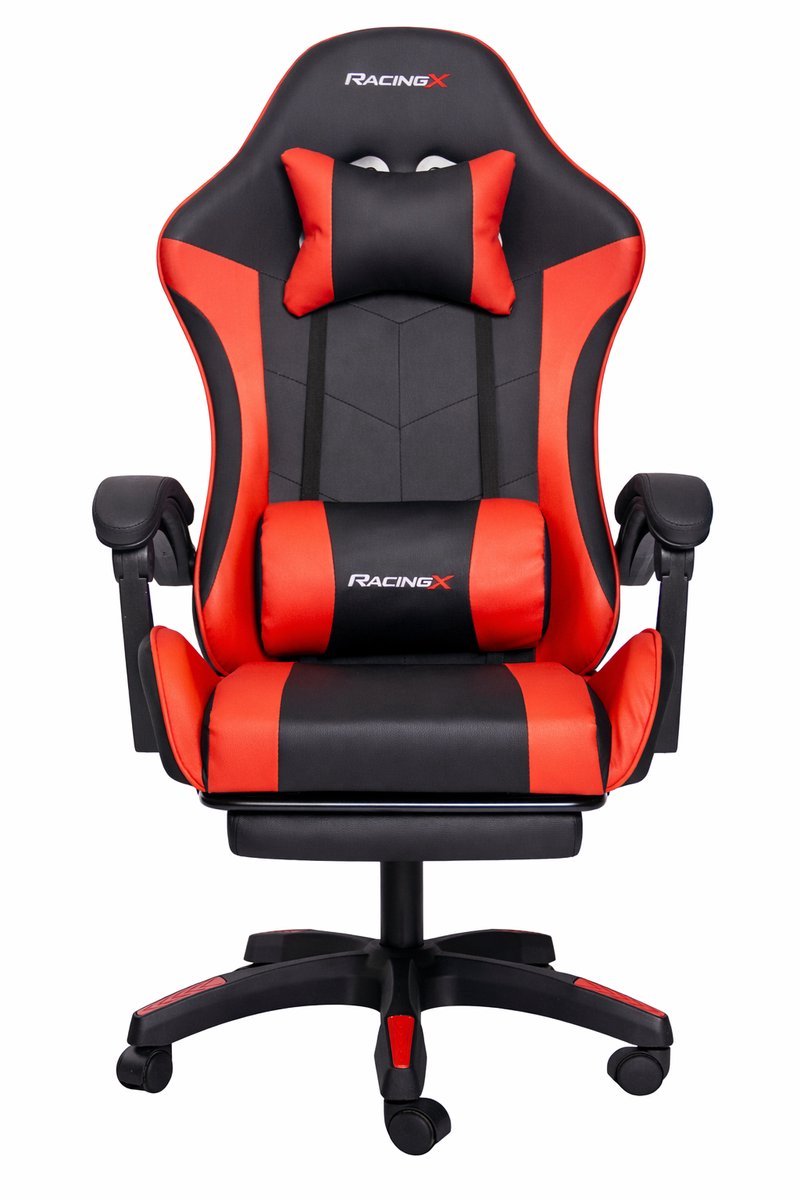 Gamestoelenland RACINGX Gamingstoel Verstelbaar Zwart/Rood - afbeelding 2