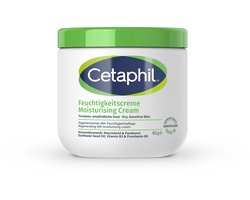 Cetaphil Hydraterende Crème - voor de droge, zeer droge & gevoelige huid - Rijke Moisturizer met Niacinamide & Vitamine E - Gezicht & Lichaam - 453g