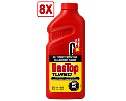 8 x DesTop Ontstopper Turbo - 500 ml