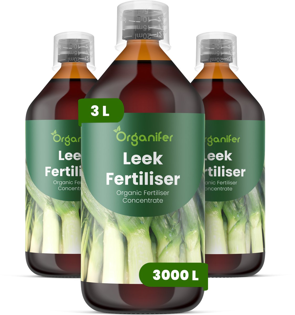 Vloeibare Meststof Voor Prei 3X1 L Voor 3000 L - Npk 2-1-8 - Uniforme Schachtontwikkeling - Wortelvitaliteit - Bladstructuur - Bladkleur - Stevigheid - Stressbestendig - Efficiënte Fotosynthese - Smaak - Bewaarpotentieel - Organifer