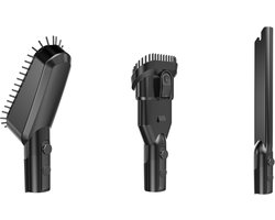 GoScrub® Opzetstukken set voor Steelstofzuiger X680 Ultra - 3 Opzetstukken - 2-in-1 Opzetstuk - Kieren & Voegen Opzetstuk - Meubel Opzetstuk