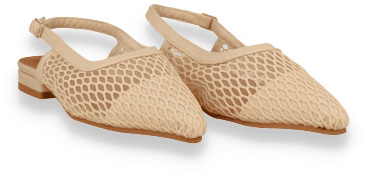 Mode-mania Dames Slingback | Beige | Maat: 40