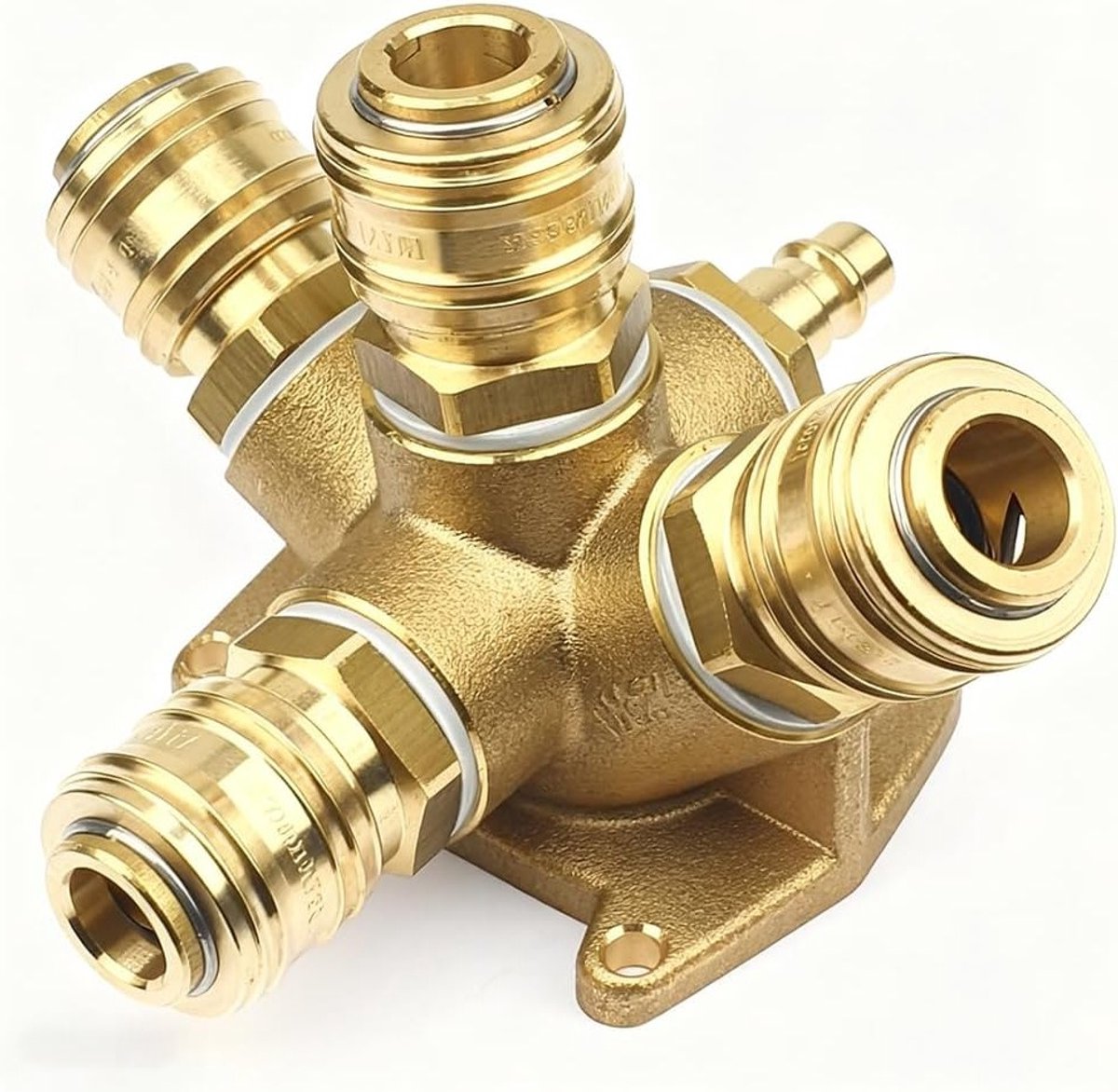 Gecomprimeerde lucht verdeler wanddoos met messing luchtontvochtiger, 1 x 1/2 inch plug en
