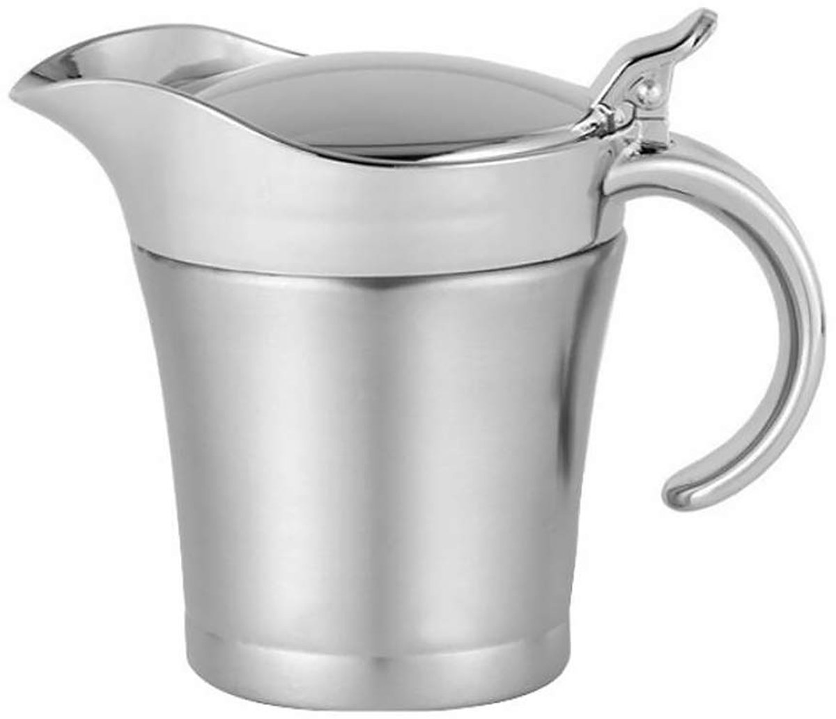 Cuhostki 1 Stuks - Dubbellaags Sauskan - 304 RVS Steak Sausfles Klein 450ML
