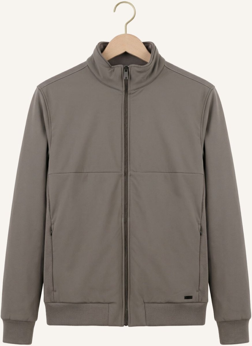 Gentiluomo Jacket Material Mix Jassen Heren - Taupe - Maat XL