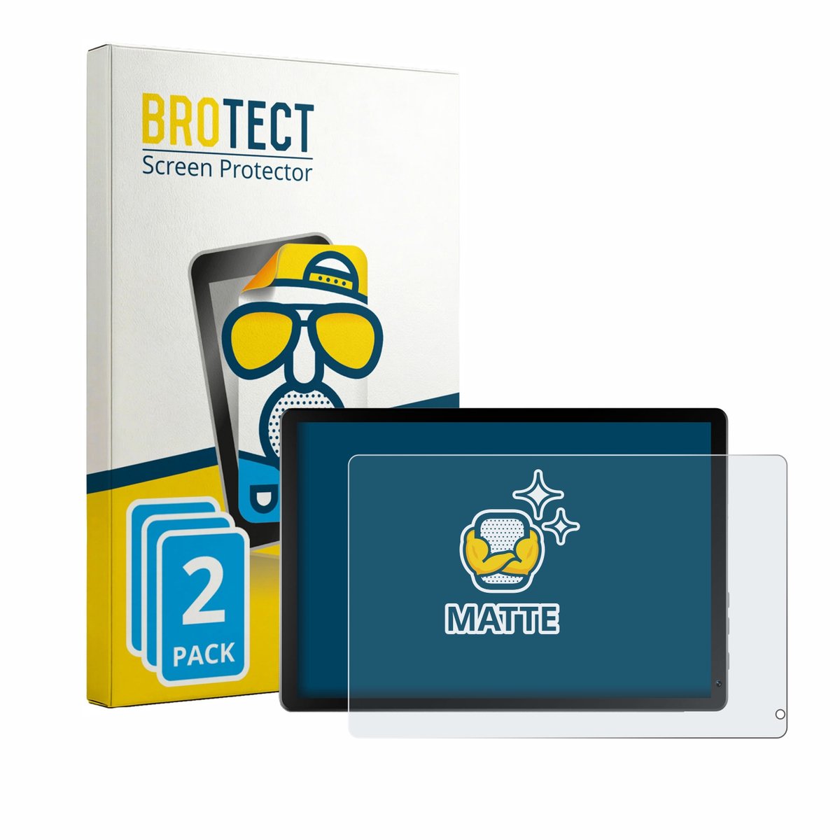 BROTECT - Screenprotector voor Muisoo MSOKB1001 10.1" - Folie Beschermfolie matte 2 Stuks