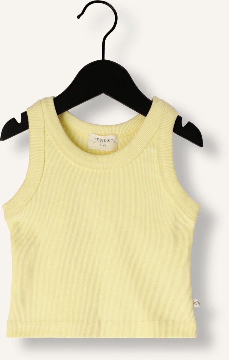 JENEST Bonnie Tanktop Tops & T-shirts Meisjes - Shirt - Butter yellow - Maat 98/104