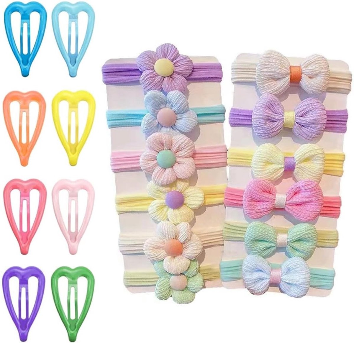 20 Stuks Haarstrikken voor Meisjes - Kleurige Haaraccessoires voor Peuters en Kinderen