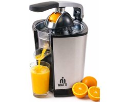 MATTI® - Citruspers Electrisch - Citruspers - Citroenpers - Sinaasappelpers - 160W, RVS, Pershendel