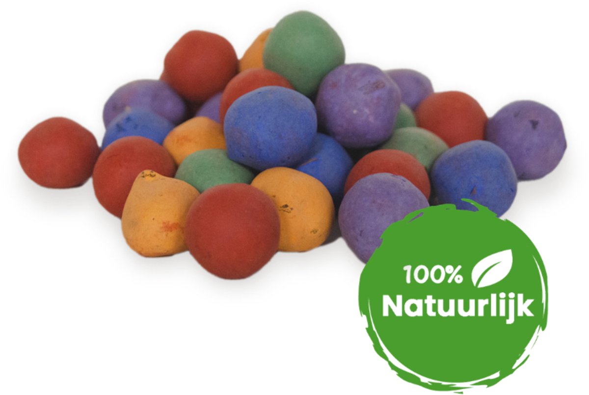 500 Losse Kleurrijke Zaadbommen - Zaadbom.com Zaadbommetjes - Bloembommetjes - Zaadbommetjes cadeau - Zaaibommetjes - Seedbombs - 100% Bio
