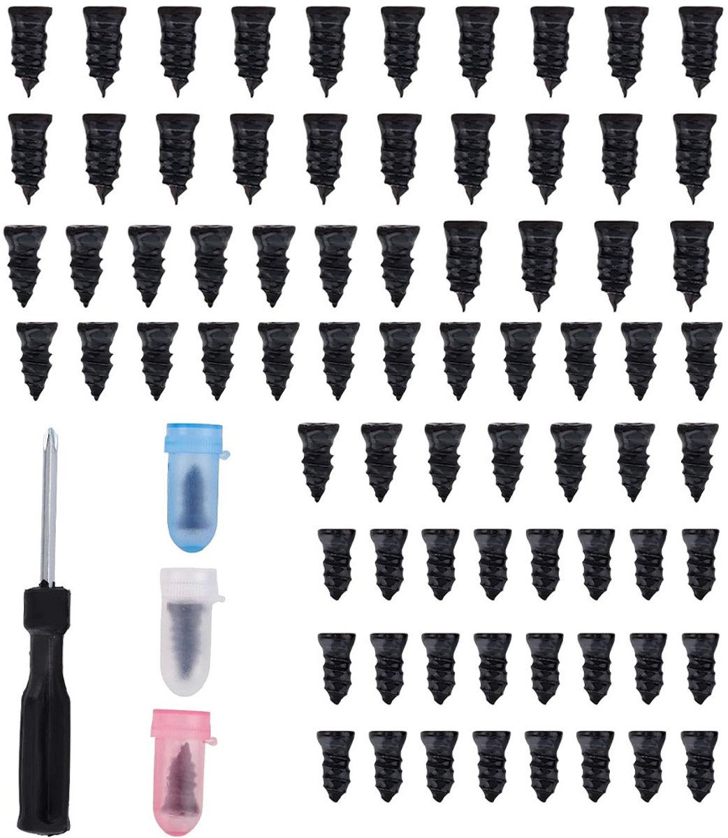 Draagbare Bandenreparatieset – Rubberen Bandenreparatiespijkers - 3 Maten Pluggen & Gereedschap – Voor Auto, Fiets en Motor - 85 stuks - Snel Zonder Wiel Verwijderen