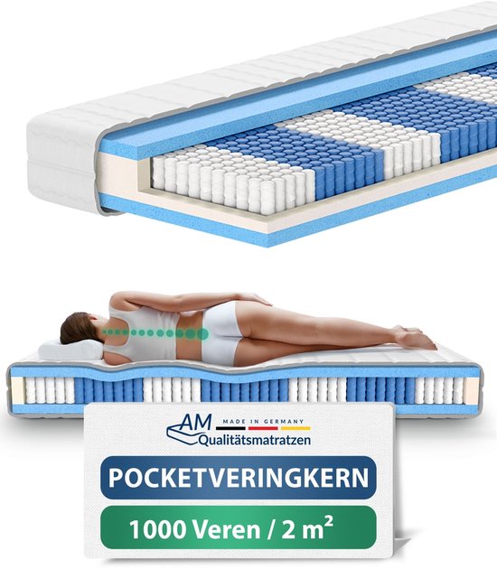 Nottingham matras 90 x 200 cm , Matrasdikte : 20 cm , Traagschuim