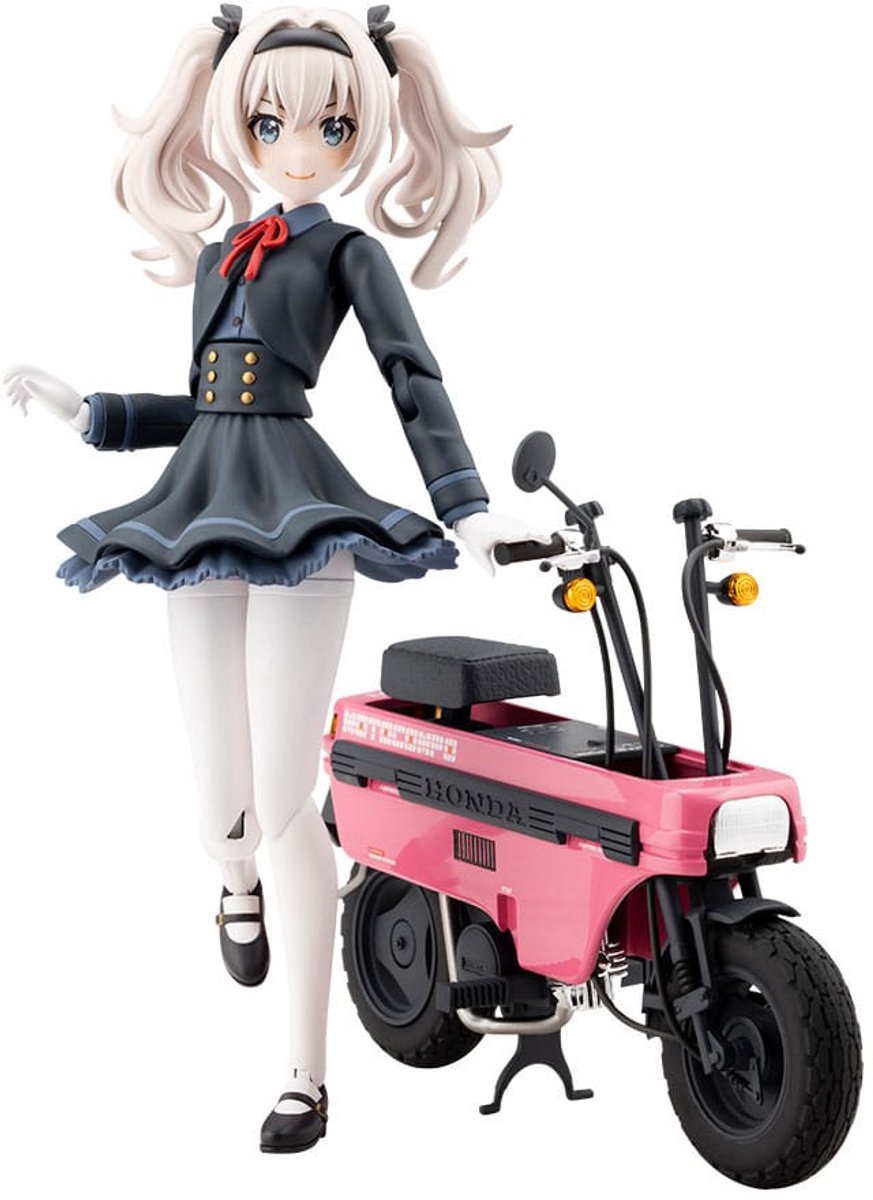 Sousai Shojo Teien Plastic Model Kit 1/10 Emma Koishikawa Nocturne with Honda AB12 Motocompo 14 cm