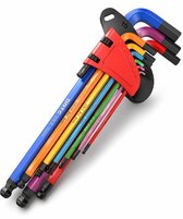 BOTC Inbussleutelset 9-delig - Inbus key set - 9-delige L-vormige inbussleutelset