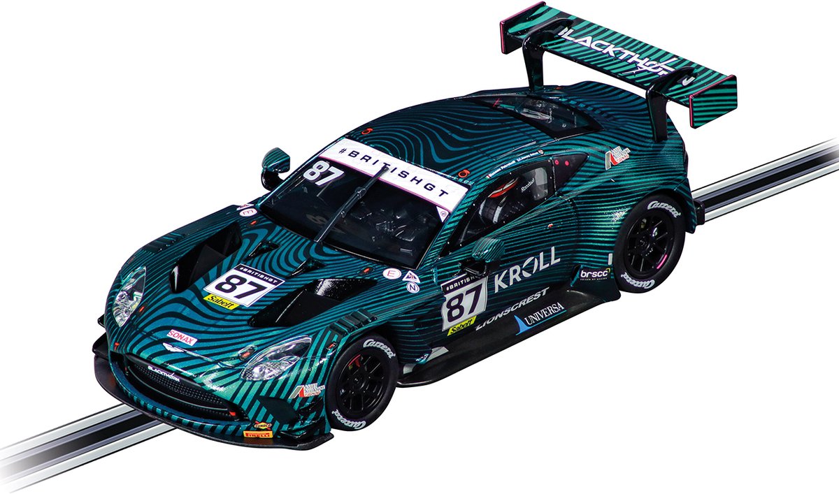 Carrera Speelgoedvoertuig - DIGITAL 132 - Aston Martin Vantage AMR GT3 Evo Blackthorn AMR No.87 British GT 2024 auto