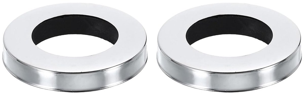 Tapgatafdekking 2 stuks, 54 x 32 x 6 mm, geschikt voor douchearm en kraan, vervangonderdelen, afdichting en rubberen ring voor kranen