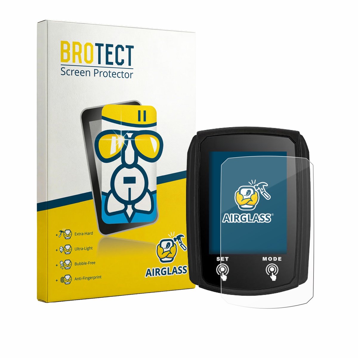 Screenprotector voor JZK Bike Computer Beschermglas transparant