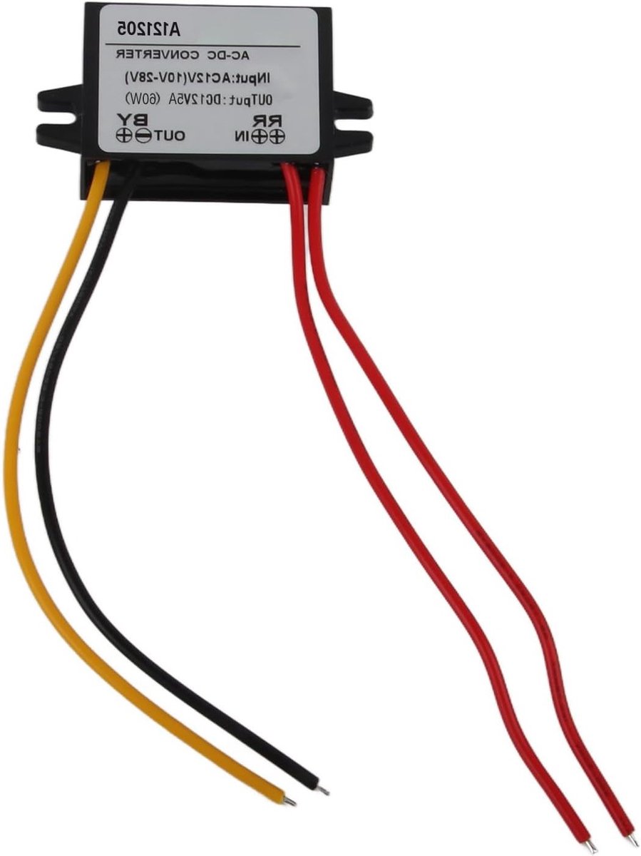 DC 12V Buck Converter voor 10-28V AC naar DC Omzetting - 5A Vermogen Module voor Elektronische Toepassingen