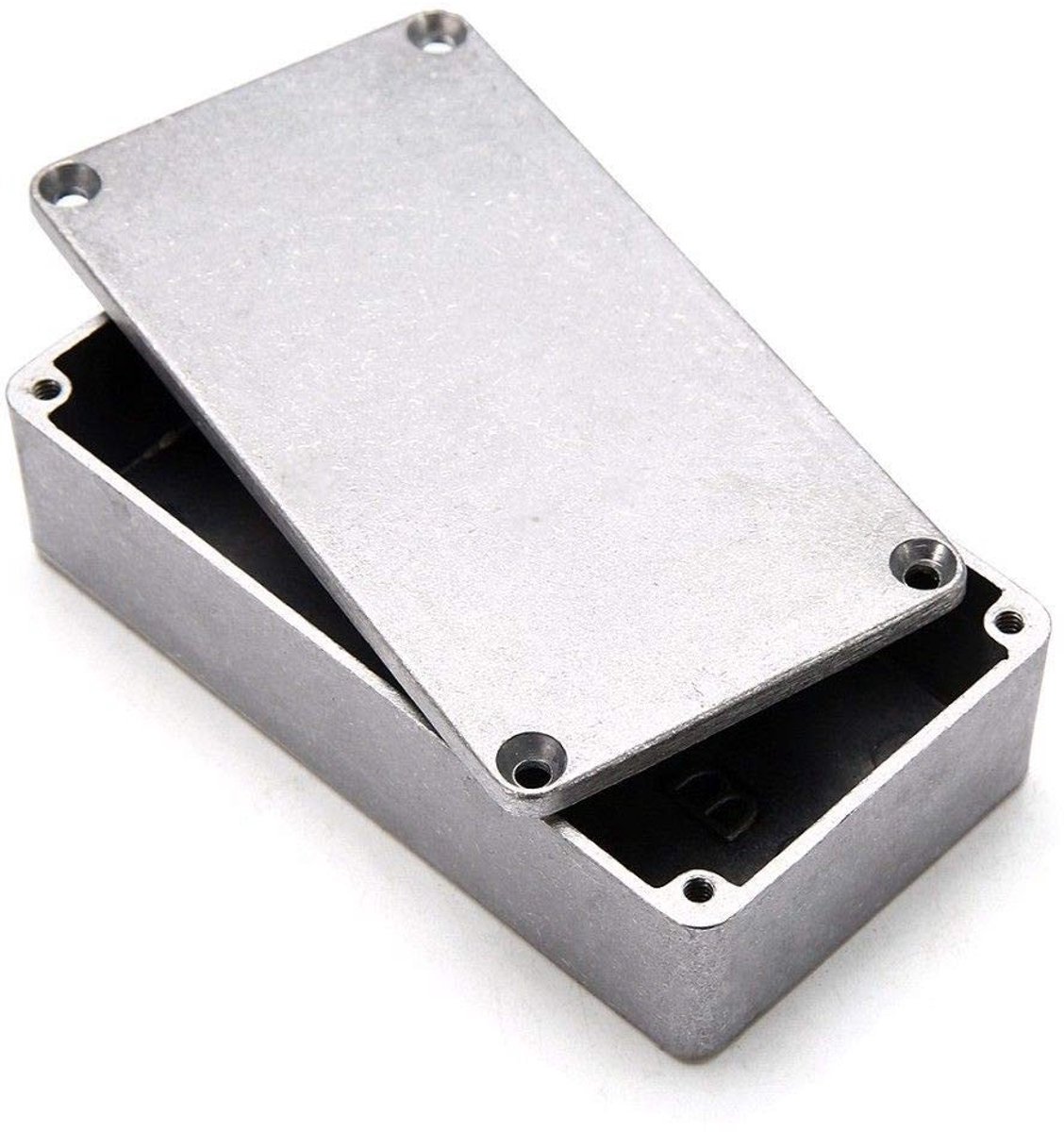 Robuuste IP54 Aluminium Elektronica Projectdoos voor Buiten - Power Junction Box met Connector 120x94,5x34 mm in Zilver, Waterdicht en Duurzaam