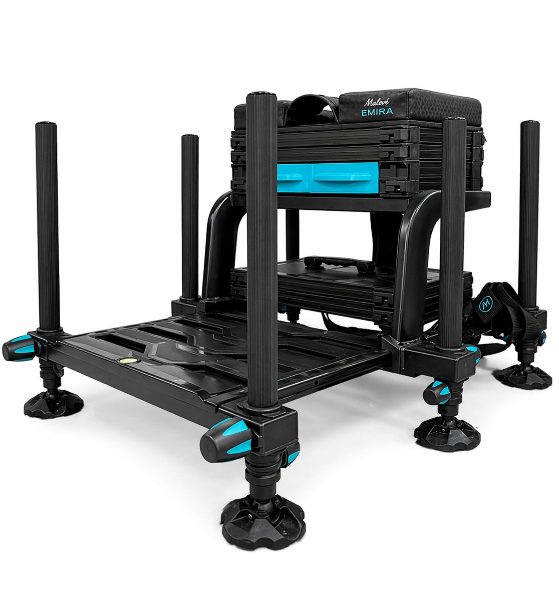 Malevé Emira D36 Luxe Competitie Zitmand – Premium Viskist voor Feeder en Wedstrijdvissen