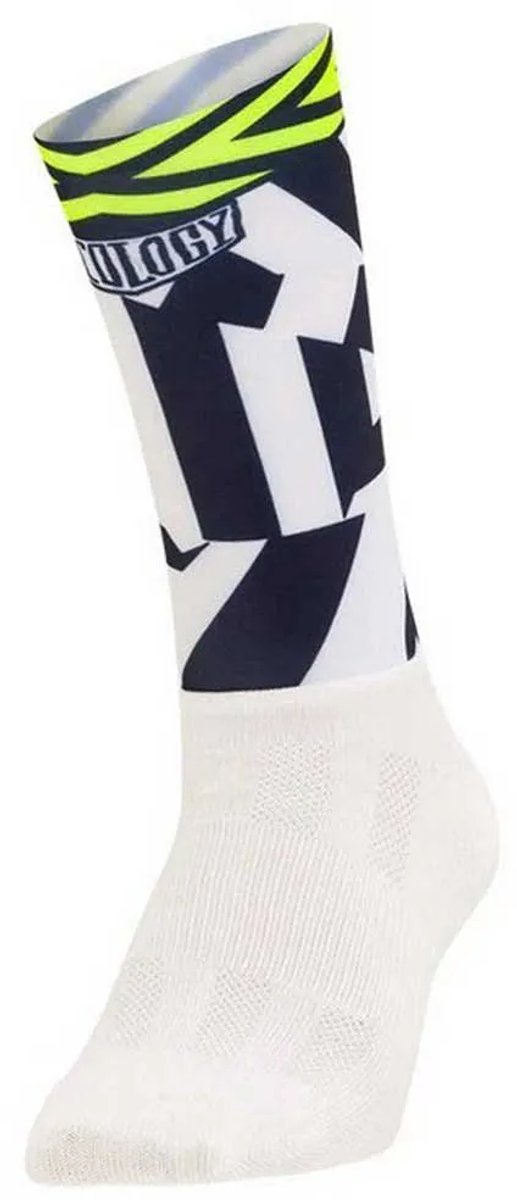 Cycology Summit Aero Lange Sokken Wit,Blauw