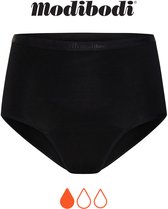 Modibodi Menstruatie Ondergoed Licht Absorberend Dames Klassieke Hoge Slip Zwart 40