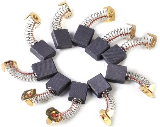 Vervangende Koolborstels voor Elektrische Motoren - 10 Stuks voor Gereedschap en Apparatuur