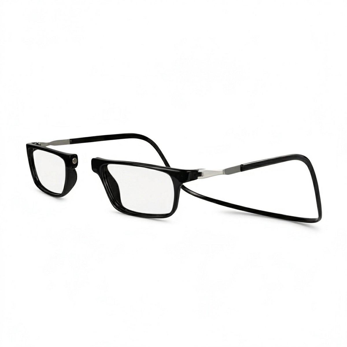 Aidful Klikbril - Magneetbril - Leesbril - Computerbril - Anti Blauw Licht Filter - Unisex - Zwart - Sterkte +2.5
