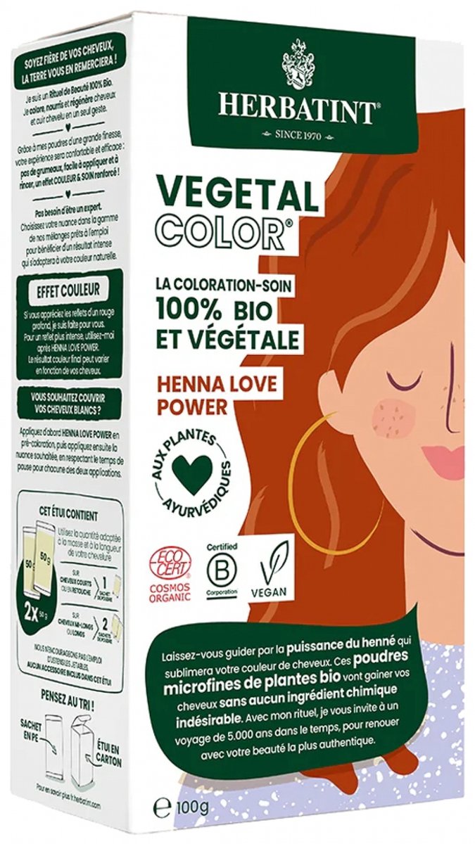 Herbatint Plantaardige Kleur Biologisch 100 g (Kleuren : Roux)