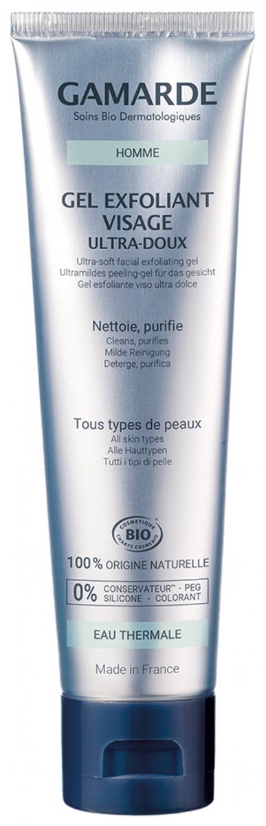 Gamarde Man Ultra-Zachte Gezichtsscrub Gel Biologisch 100 g