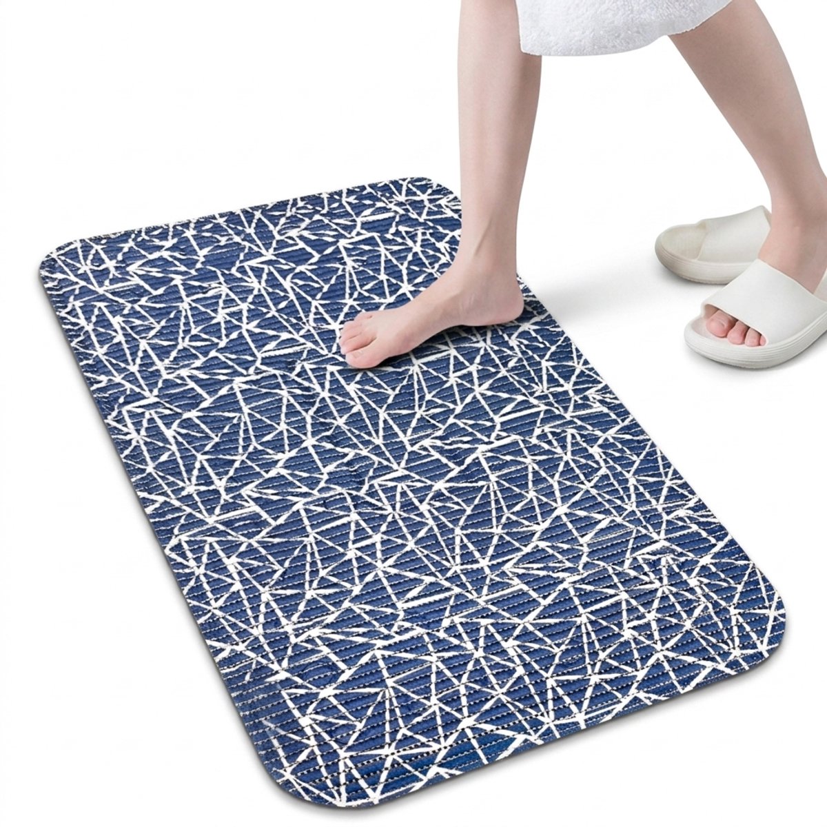 Hearyoo Antislip Badmat met Zuignappen – Douchemat PVC Sneldrogend – 43x91 cm – Veilig Bad & Douche