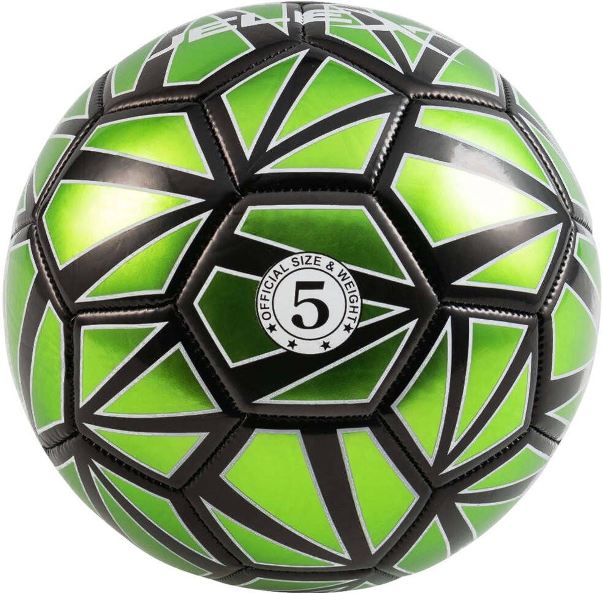 JELEX Voetbal Maat 5 | Trainingsbal Voetbal | Straat Voetbal | Outdoor Voetbal Rubber | Zaalvoetbal | Voetbal Kunstgras | Slijtvast Voetbal | Streetball Voetbal | Voetbal Kinderen Volwassenen | Groene Voetbal Bal | Duurzame Trainingsbal | Groen