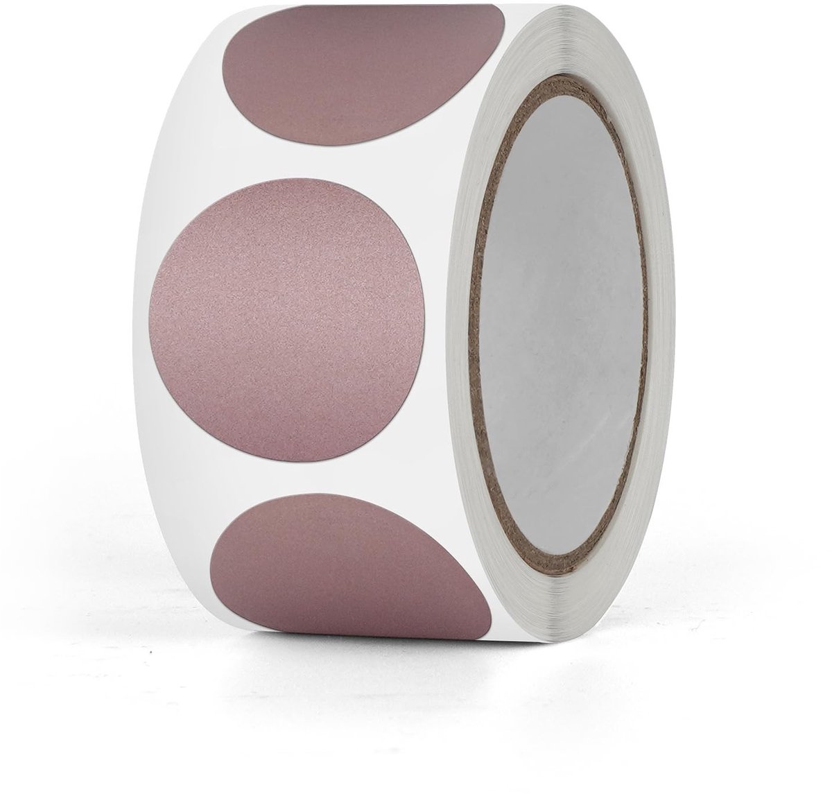 aladdien - Rozegoud Ronde Krasstickers - Krasloos en Zelfklevend - 2,5 cm - Perfect voor Loterij en DIY - 300 Stuks per Rol