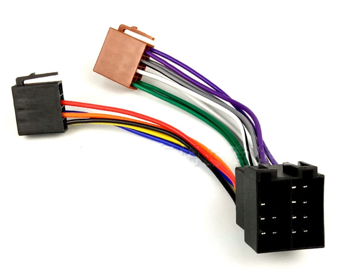 Allecto - Auto ISO Radio Adapter - 16 Pin Stekker - Perfecte aansluiting - Universele compatibiliteit - Voor Kenwood - Geschikt voor autoradio's en...