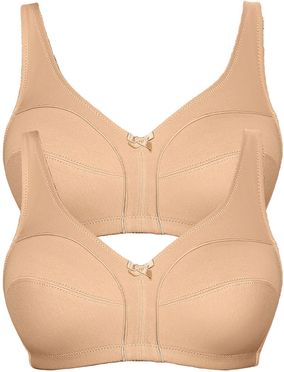 2-pack katoenen soft beha Basic