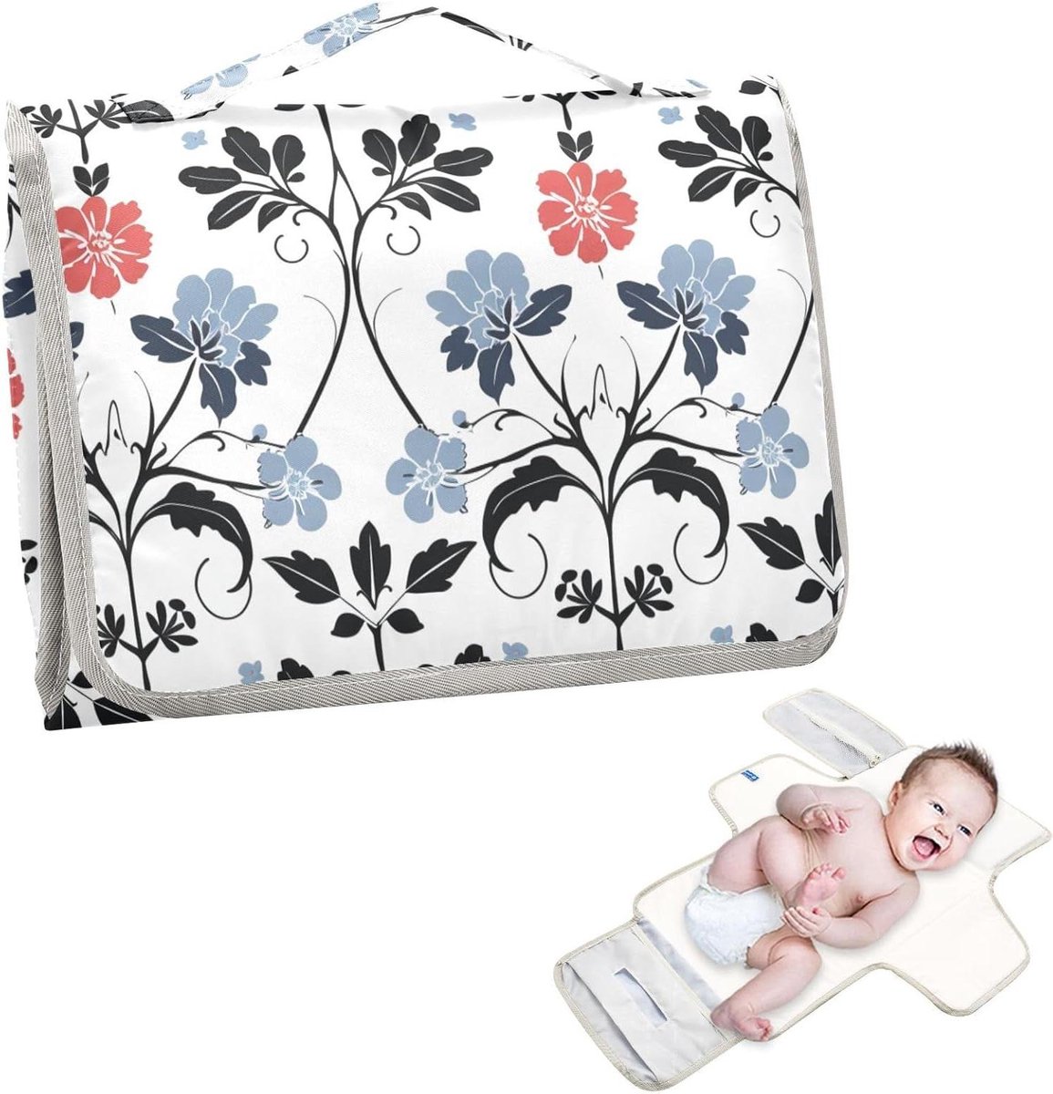 Aankleedkussen Baby - Verschoningsmat - Luier Wisselen - Ingebouwd Kussen - 62 x 30 cm - YK2-stijl